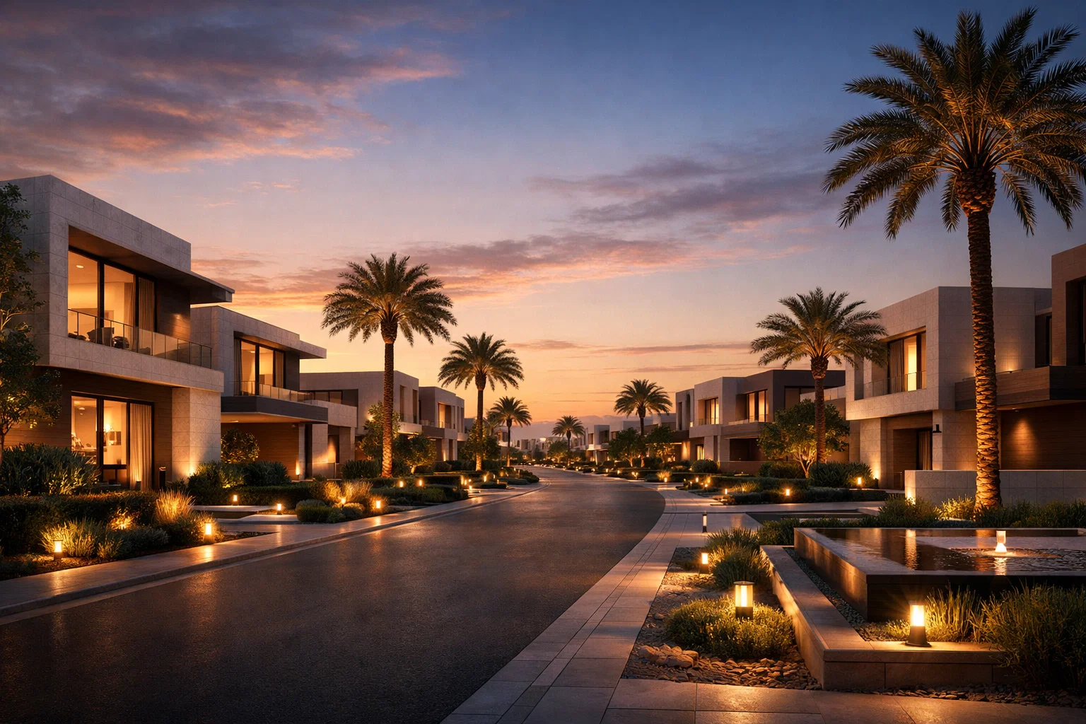 Luxury residential villas real estate development project in Riyadh Saudi Arabia