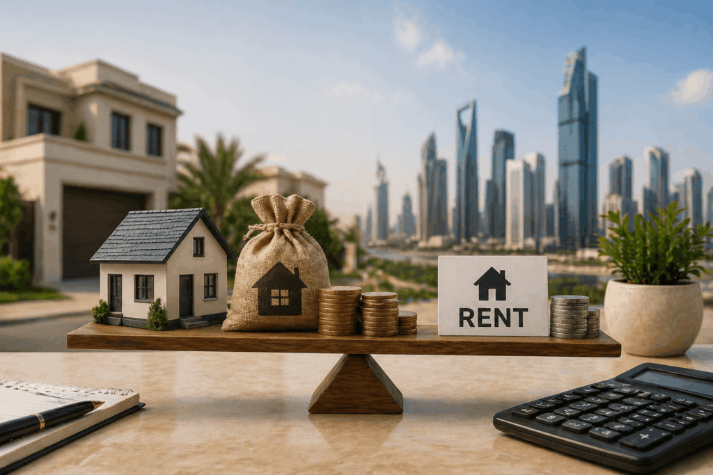شراء عقار في الرياض مقابل الإيجار 2026 مع مقارنة التكاليف والعائد العقاري في السوق السعودي