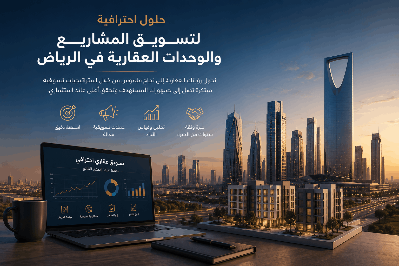 **Alt Text** التسويق العقاري في السعودية للمشاريع السكنية والتجارية – شركة مجموعة عبدالمحسن الرصيص وأبنائه --- **Title** التسويق العقاري في السعودية | حلول احترافية لتسويق المشاريع العقارية --- **Caption** حلول احترافية للتسويق العقاري في السعودية تساعد على تسويق المشاريع السكنية والتجارية، وتعزيز الوصول إلى المستثمرين والمشترين، وزيادة القيمة السوقية للمشاريع العقارية. --- **Description** تعكس هذه الصورة خدمات **التسويق العقاري في السعودية** التي تقدمها **شركة مجموعة عبدالمحسن الرصيص وأبنائه**، وتشمل استراتيجيات تسويق المشاريع السكنية والتجارية، وتسويق الأراضي الاستثمارية، والمشاريع على الخارطة، مع التركيز على إبراز القيمة الحقيقية للمشروع، وتعزيز الحضور في السوق العقاري السعودي، والوصول إلى المشترين والمستثمرين، بما يحقق زيادة المبيعات، ويدعم نجاح المشاريع العقارية وفق أفضل الممارسات الحديثة.