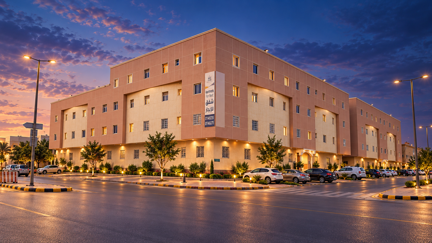 حي الأندلس الرياض: عمارة سكنية في مجمع السلام التابع للرصيص قرب طريق خريص شرق الرياض